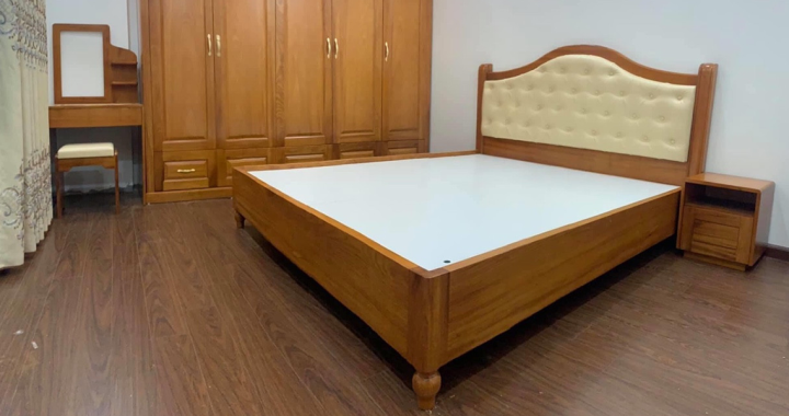 Giường gỗ gõ đỏ - Tạo điểm nhấn tinh tế, sang trọng cho phòng ngủ